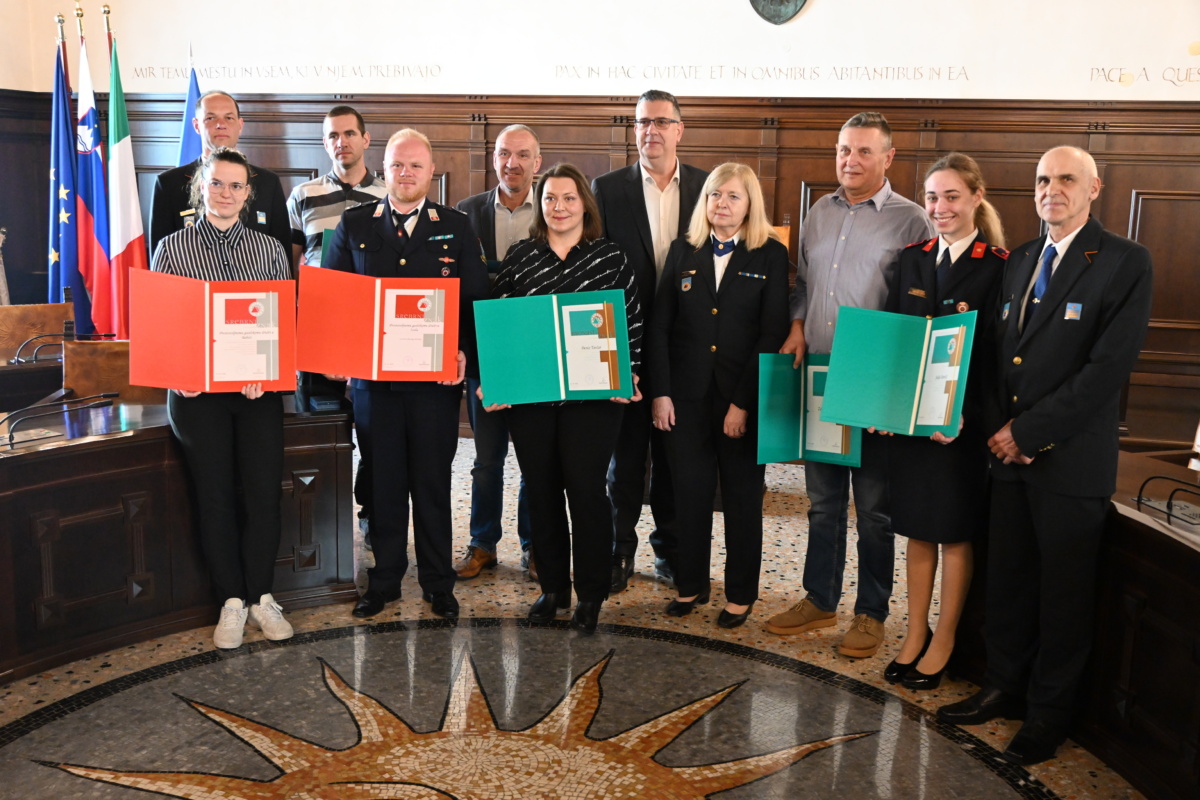 Civilna zaščita podelila priznanja najzaslužnejšim z območja slovenske Istre